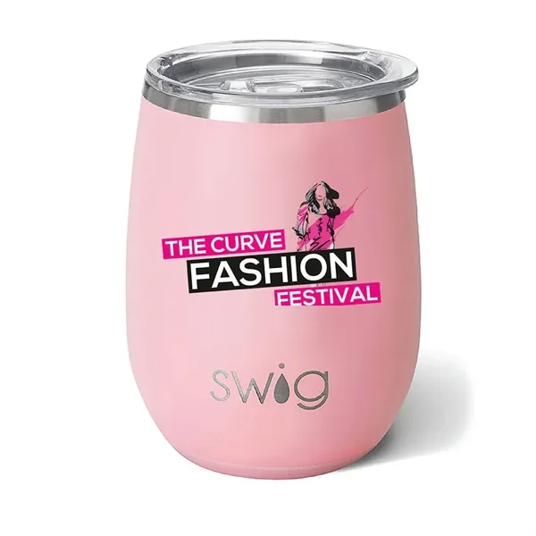 Swig® 14 oz. Matte Stemless Wine Cup, Full Color Digital... from ASI 30270 Aakron Line