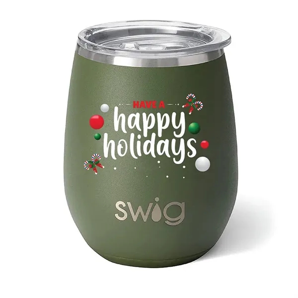 Swig® 14 oz. Matte Stemless Wine Cup, Full Color Digital... from ASI 30270 Aakron Line