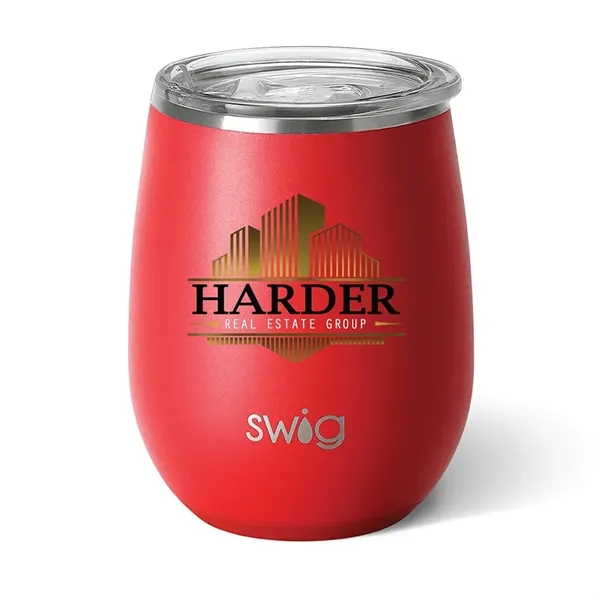 Swig® 14 oz. Matte Stemless Wine Cup, Full Color Digital... from ASI 30270 Aakron Line