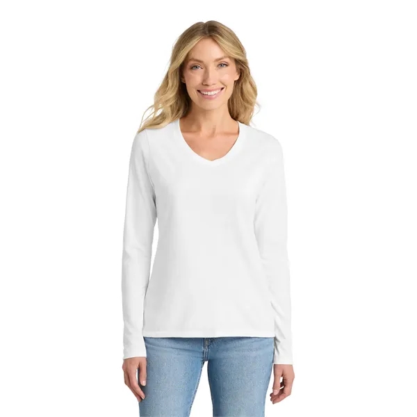 Port & Company Ladies Long Sleeve Fan Favorite V-Neck Tee.... from ASI 84863 SanMar