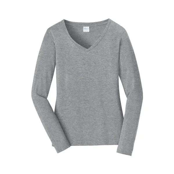 Port & Company Ladies Long Sleeve Fan Favorite V-Neck Tee.... from ASI 84863 SanMar