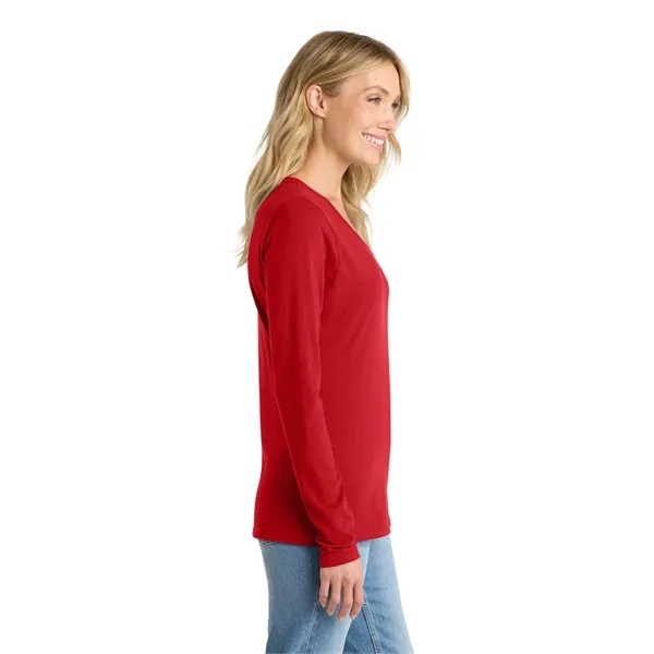Port & Company Ladies Long Sleeve Fan Favorite V-Neck Tee.... from ASI 84863 SanMar