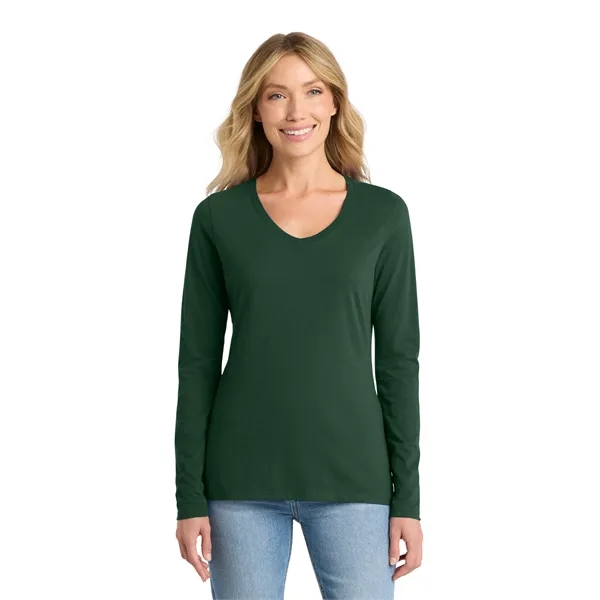 Port & Company Ladies Long Sleeve Fan Favorite V-Neck Tee.... from ASI 84863 SanMar