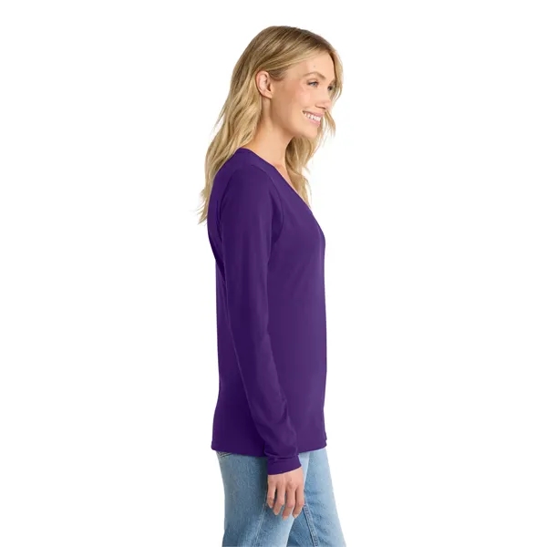 Port & Company Ladies Long Sleeve Fan Favorite V-Neck Tee.... from ASI 84863 SanMar