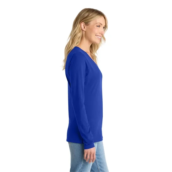 Port & Company Ladies Long Sleeve Fan Favorite V-Neck Tee.... from ASI 84863 SanMar