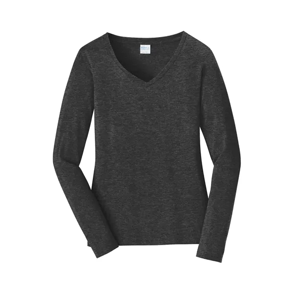 Port & Company Ladies Long Sleeve Fan Favorite V-Neck Tee.... from ASI 84863 SanMar
