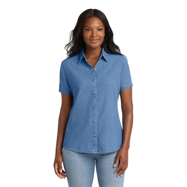 Port & Company - Ladies Short Sleeve Value Denim Shirt.... from ASI 84863 SanMar