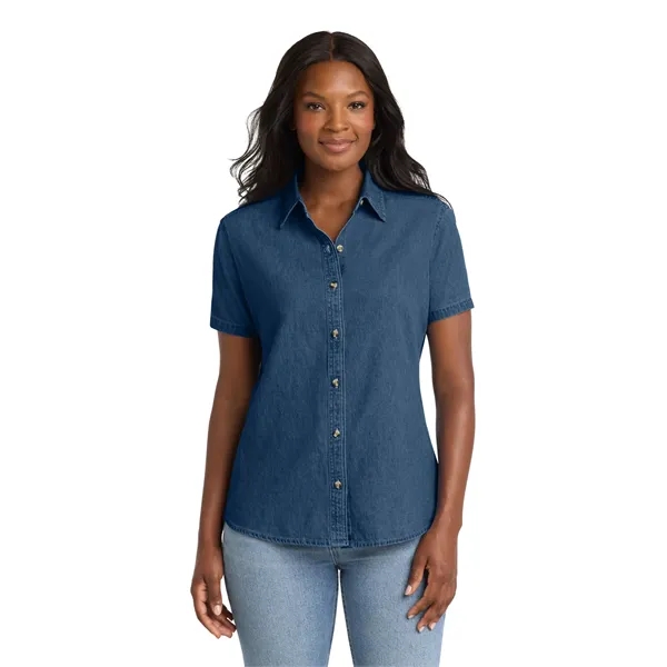 Port & Company - Ladies Short Sleeve Value Denim Shirt.... from ASI 84863 SanMar