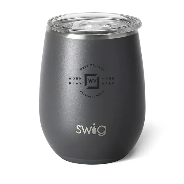 Swig® 14 oz. Matte Stemless Wine Cup, Laser, Standard... from ASI 30270 Aakron Line
