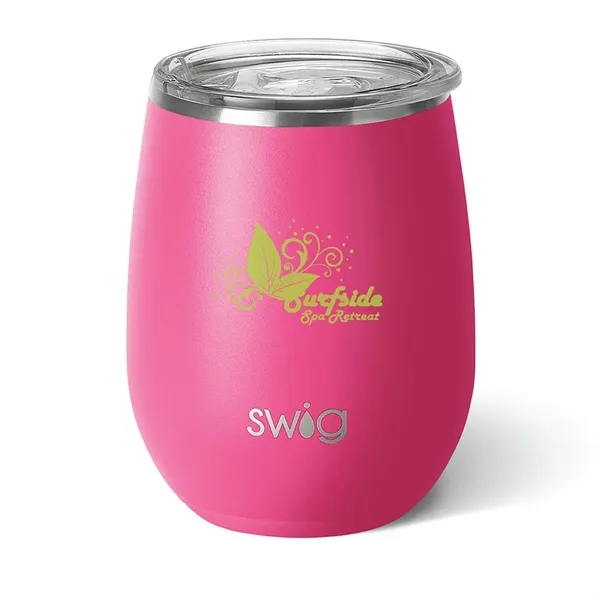Swig® 14 oz. Matte Stemless Wine Cup, Laser, Standard... from ASI 30270 Aakron Line