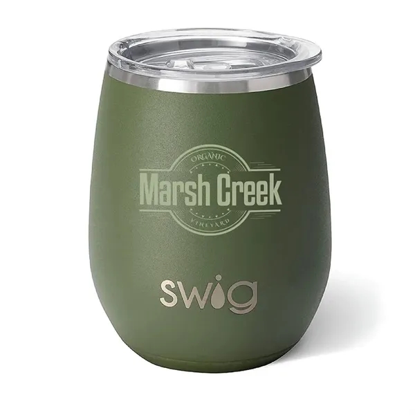 Swig® 14 oz. Matte Stemless Wine Cup, Laser, Standard... from ASI 30270 Aakron Line