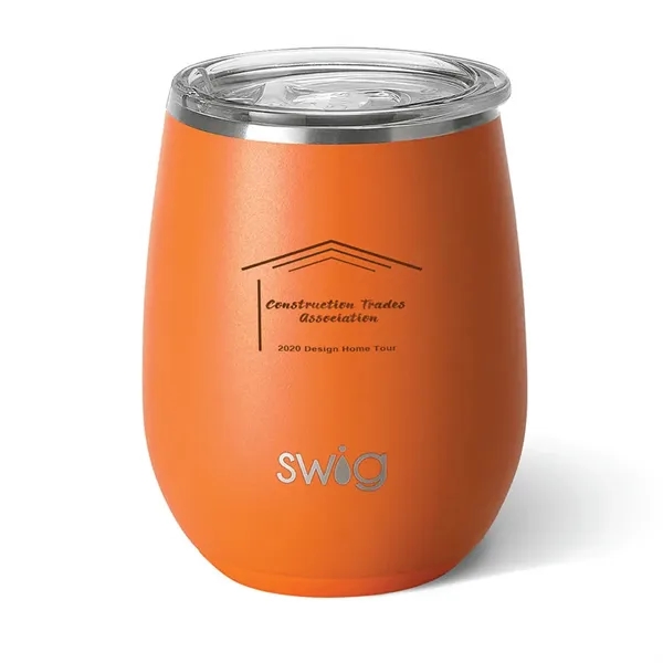 Swig® 14 oz. Matte Stemless Wine Cup, Laser, Standard... from ASI 30270 Aakron Line