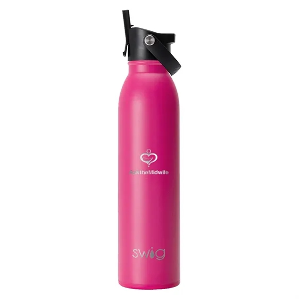 Swig® 20 oz. Matte Bottle with Flip and Sip Lid, Laser,... from ASI 30270 Aakron Line