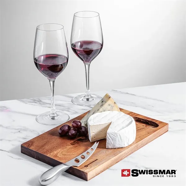 The Swissmar Acacia Board & 2 Wine Set embraces the art... from ASI 84592 St Regis Group