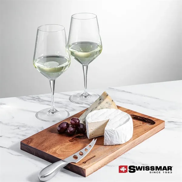 The Swissmar Acacia Board & 2 Wine Set embraces the art... from ASI 84592 St Regis Group