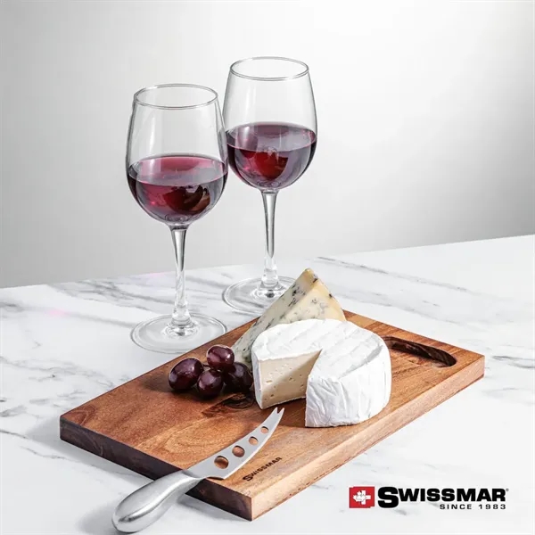 The Swissmar Acacia Board & 2 Wine Set embraces the art... from ASI 84592 St Regis Group