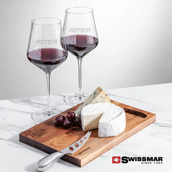 The Swissmar Acacia Board & 2 Wine Set embraces the art... from ASI 84592 St Regis Group