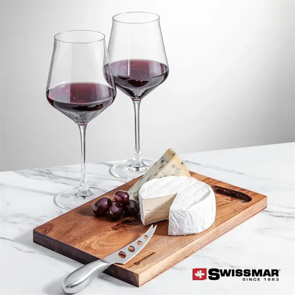 The Swissmar Acacia Board & 2 Wine Set embraces the art... from ASI 84592 St Regis Group