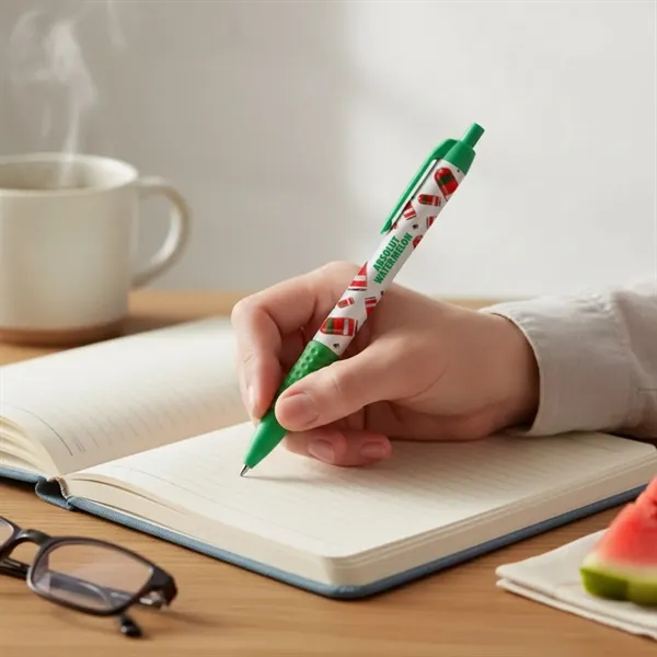 PenScents® Scented VividPrint™ Pen w/Grip are custom scented pens will create... from ASI 84592 St Regis Group