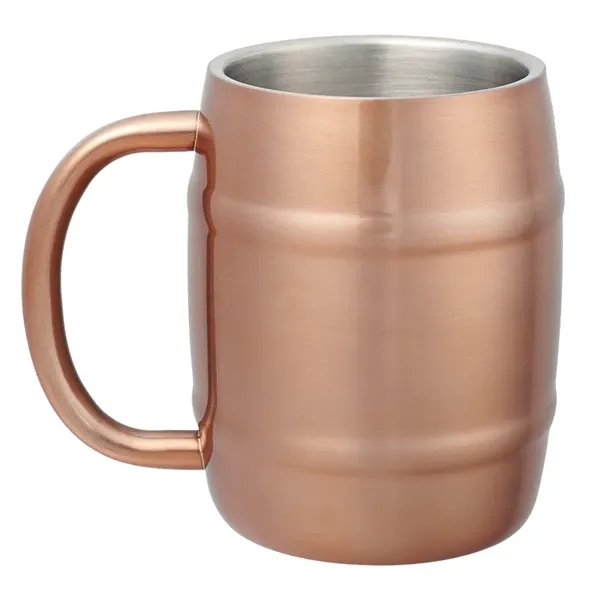 14 oz. copper coated stainless steel Moscow mule double wall barrel... from ASI 39552 BEL Promo