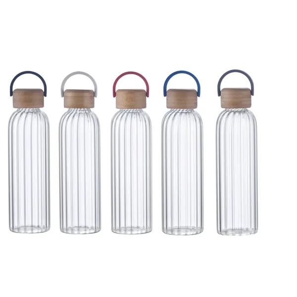 21 oz glass bottle Single wall with locking lid Silicone carry... from ASI 34046 Allcasion Travelware Co