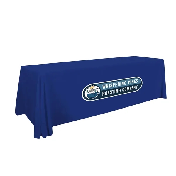 Item #114137 8' Stain Resistant Pro 4-Sided Throw Full-Color Imprint