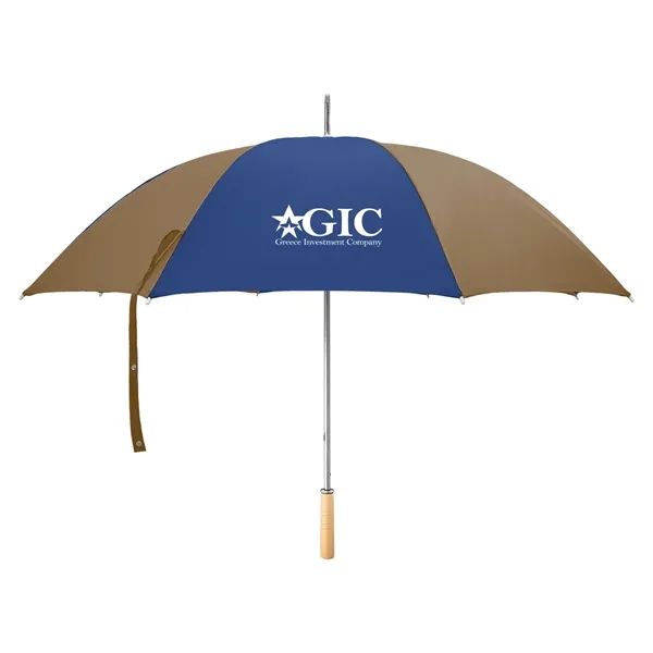 Golf umbrella with metal shaft and wood handle.... from ASI 61125 Hit Promotional Products / Hit®