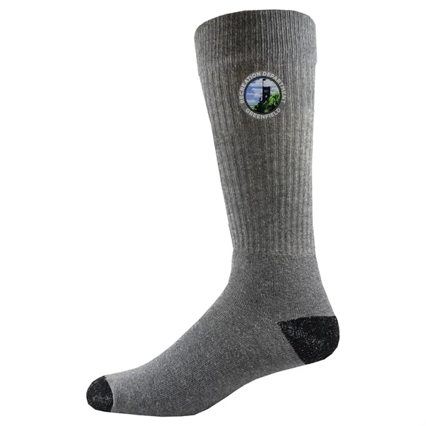 USA Made Unisex crew length cotton socks with full cushion foot... from ASI 90160 Suntex Industries