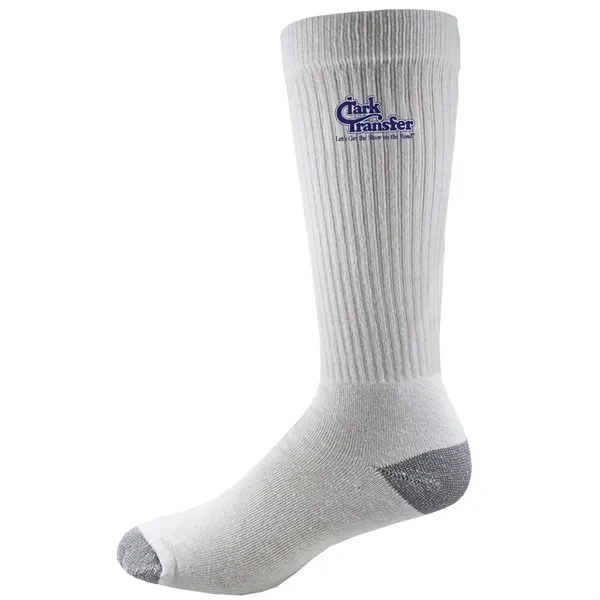 USA Made Unisex crew length cotton socks with full cushion foot... from ASI 90160 Suntex Industries