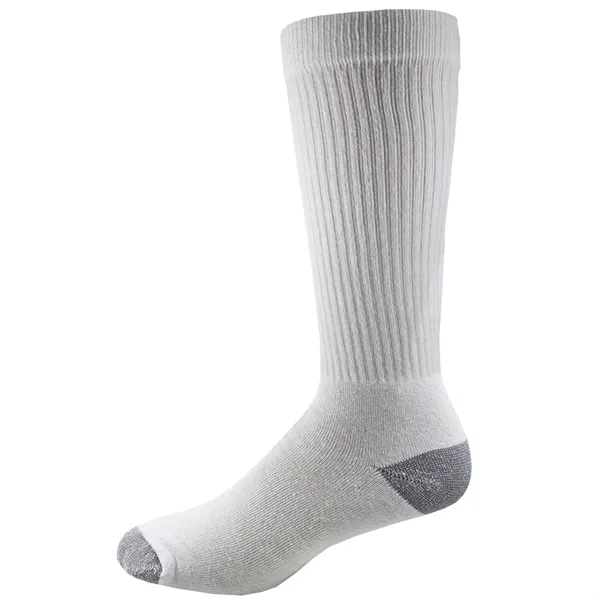USA Made Unisex crew length cotton socks with full cushion foot... from ASI 90160 Suntex Industries