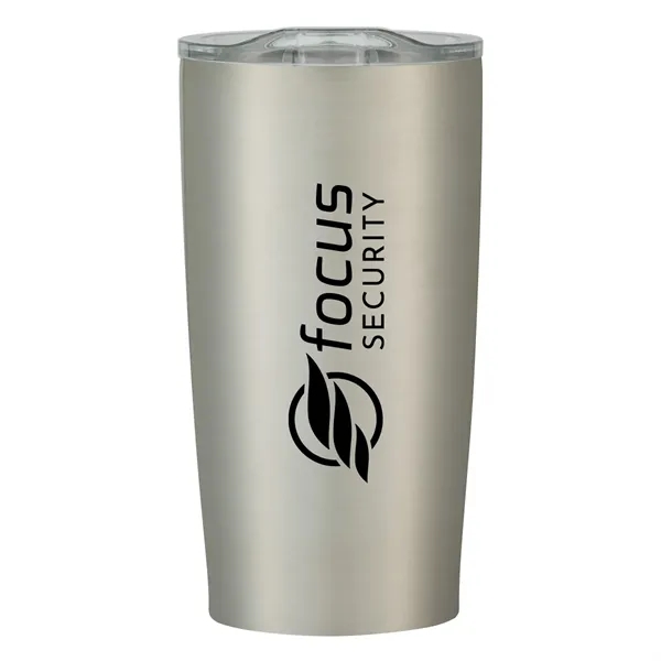 20 oz. stainless steel tumbler with double wall construction and snap-on,... from ASI 61125 Hit Promotional Products / Hit®