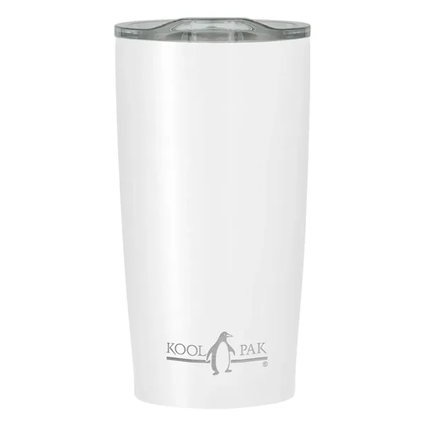 20 oz. stainless steel tumbler with double wall construction and snap-on,... from ASI 61125 Hit Promotional Products / Hit®