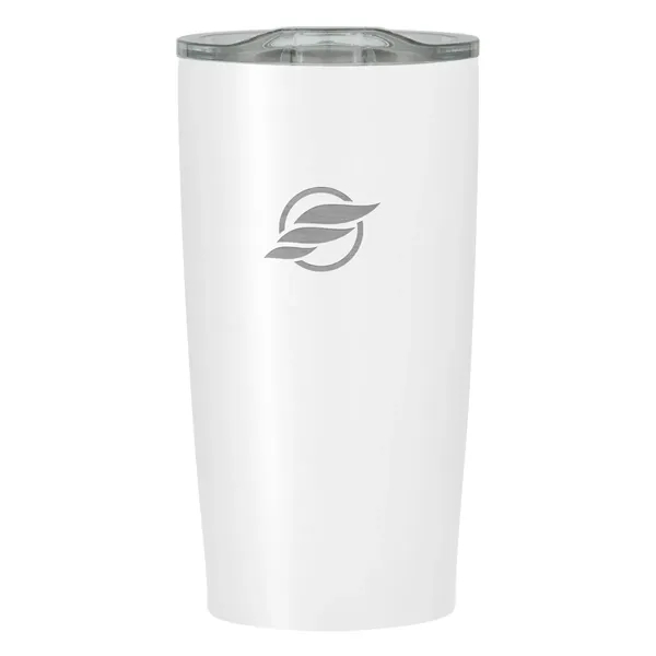 20 oz. stainless steel tumbler with double wall construction and snap-on,... from ASI 61125 Hit Promotional Products / Hit®