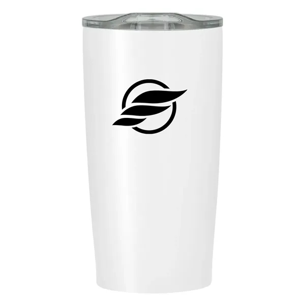 20 oz. stainless steel tumbler with double wall construction and snap-on,... from ASI 61125 Hit Promotional Products / Hit®