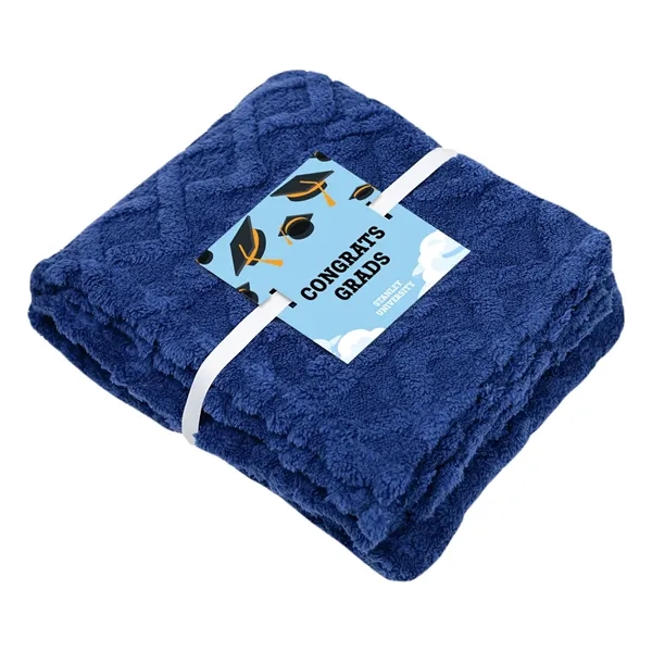 48" x 63" Sherpa blanket made with recycled polyester.... from ASI 61125 Hit Promotional Products / Hit®