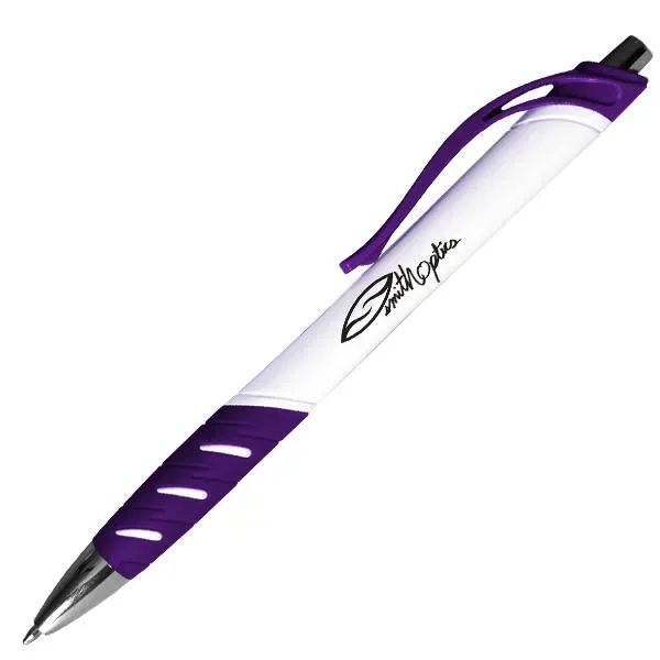 White Allure Grip Pen... from ASI 30270 Aakron Line