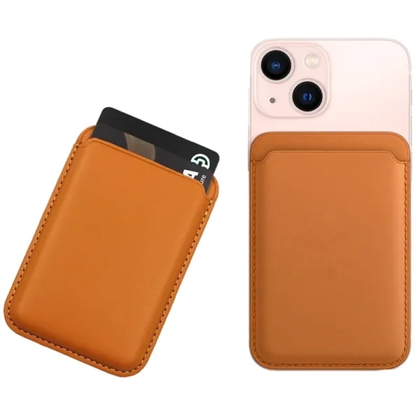 Magnetic PU leather phone card holder plus 1 color silkscreen imprint... from ASI 37218 Athena Promo (tm)