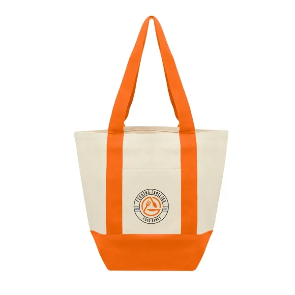Recycled cotton canvas tote bag with front pocket and 18" handles.... from ASI 61125 Hit Promotional Products / Hit®