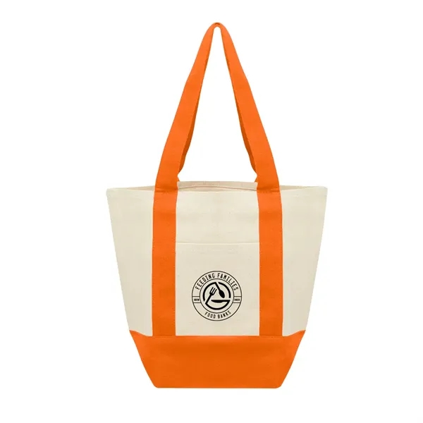 Recycled cotton canvas tote bag with front pocket and 18" handles.... from ASI 61125 Hit Promotional Products / Hit®
