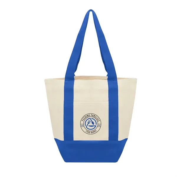 Recycled cotton canvas tote bag with front pocket and 18" handles.... from ASI 61125 Hit Promotional Products / Hit®