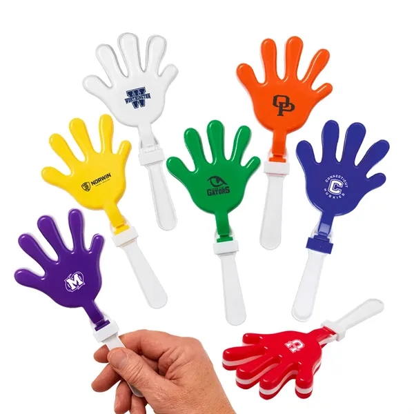 7" plastic hand klapper noisemaker in assorted colors.... from ASI 63549 Jornik Manufacturing Corp / Jornik