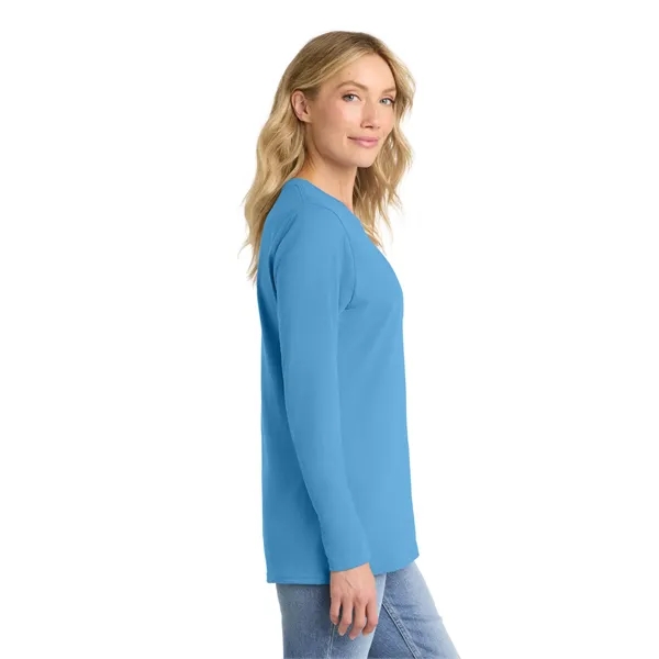 Port & Company Ladies Long Sleeve Core Cotton Tee.... from ASI 84863 SanMar
