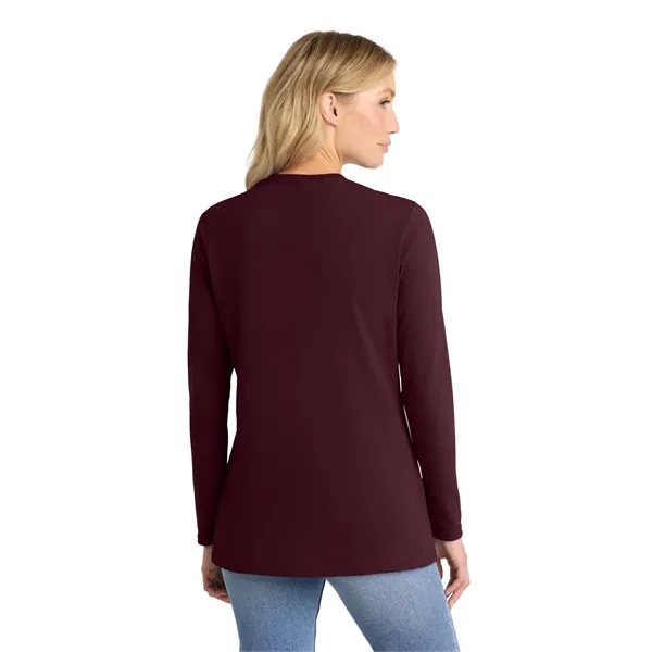 Port & Company Ladies Long Sleeve Core Cotton Tee.... from ASI 84863 SanMar