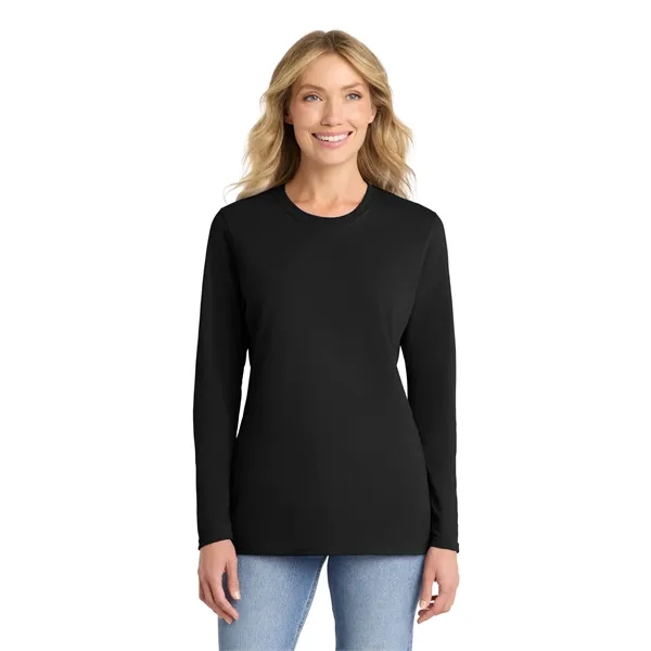 Port & Company Ladies Long Sleeve Core Cotton Tee.... from ASI 84863 SanMar