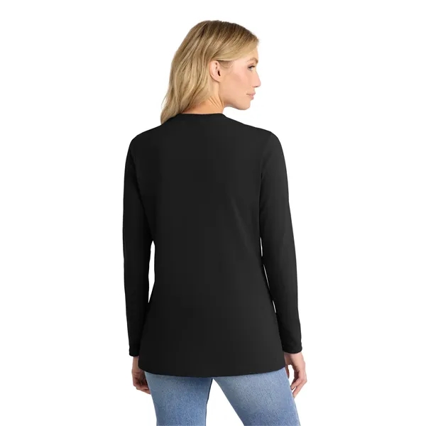 Port & Company Ladies Long Sleeve Core Cotton Tee.... from ASI 84863 SanMar