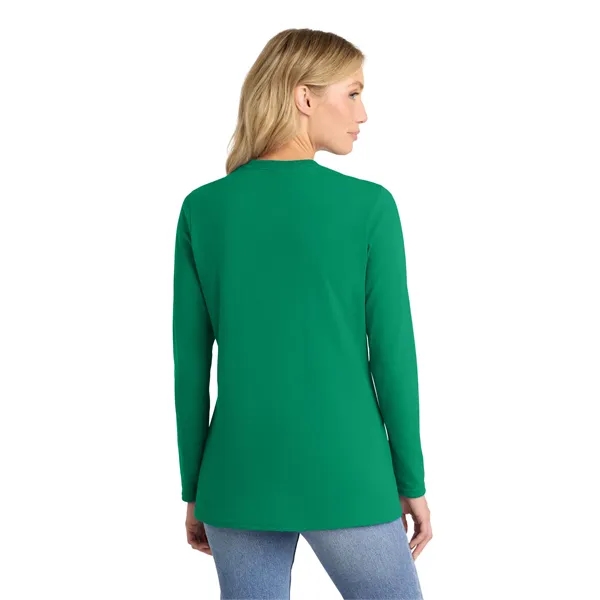 Port & Company Ladies Long Sleeve Core Cotton Tee.... from ASI 84863 SanMar