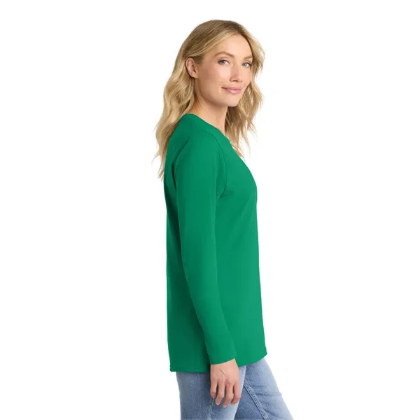 Port & Company Ladies Long Sleeve Core Cotton Tee.... from ASI 84863 SanMar
