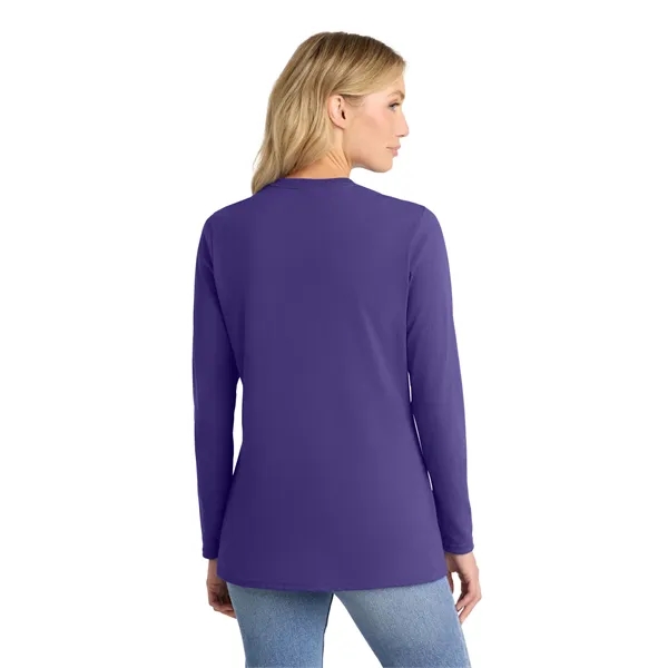 Port & Company Ladies Long Sleeve Core Cotton Tee.... from ASI 84863 SanMar