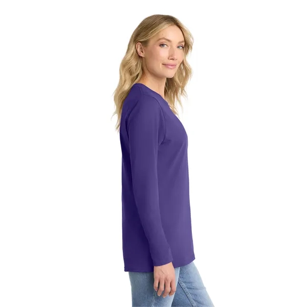 Port & Company Ladies Long Sleeve Core Cotton Tee.... from ASI 84863 SanMar