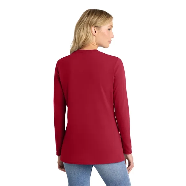 Port & Company Ladies Long Sleeve Core Cotton Tee.... from ASI 84863 SanMar